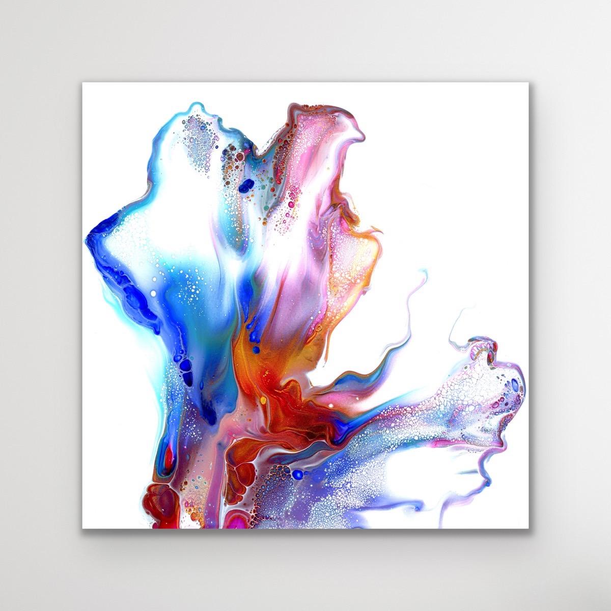 Contemporary Modern Abstract Fluid Art Giclee Print, LE Signed by Celeste Reiter