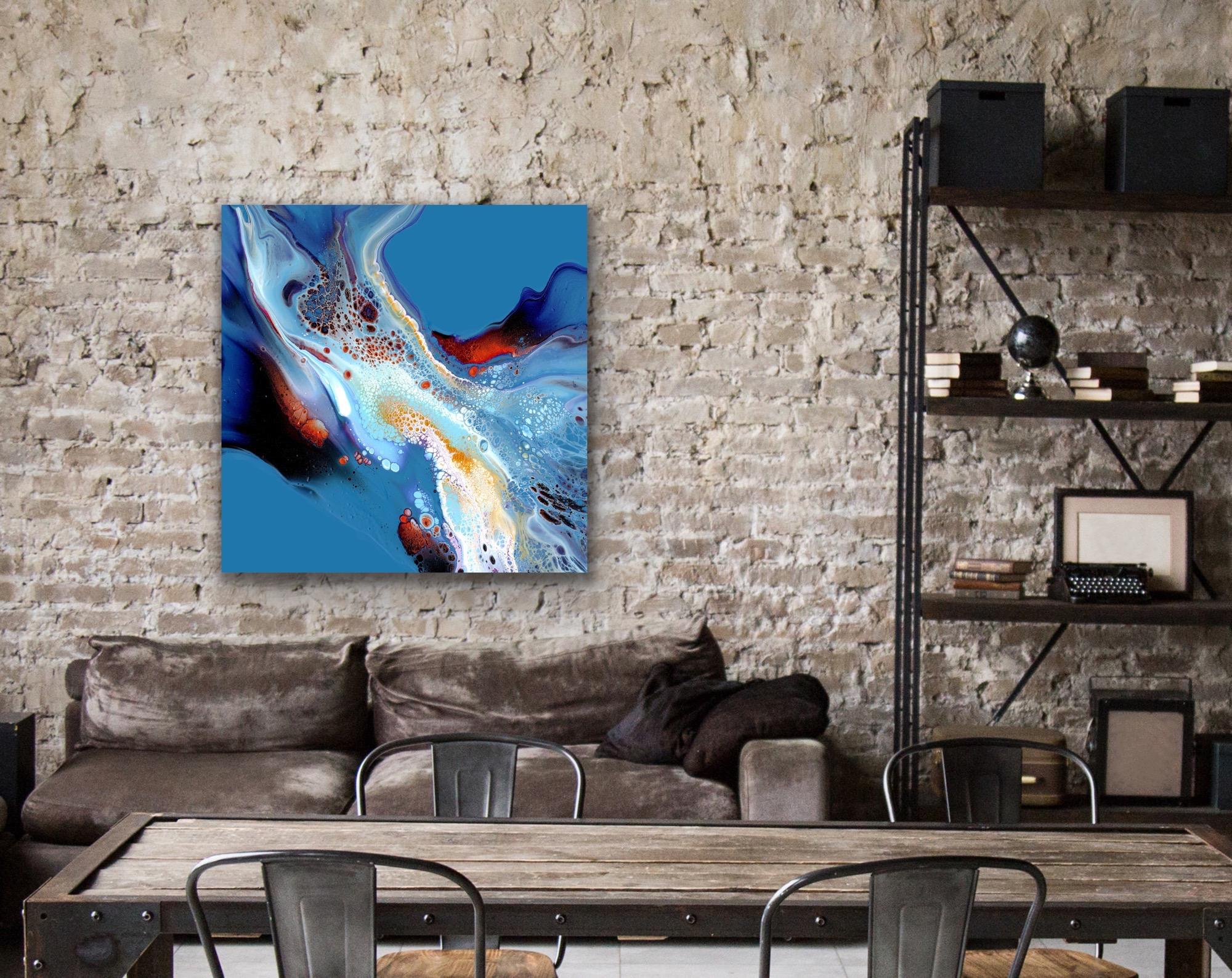 Abstract Painting, Large Indoor Outdoor Giclee Print, LE Signed by artist. For Sale 2