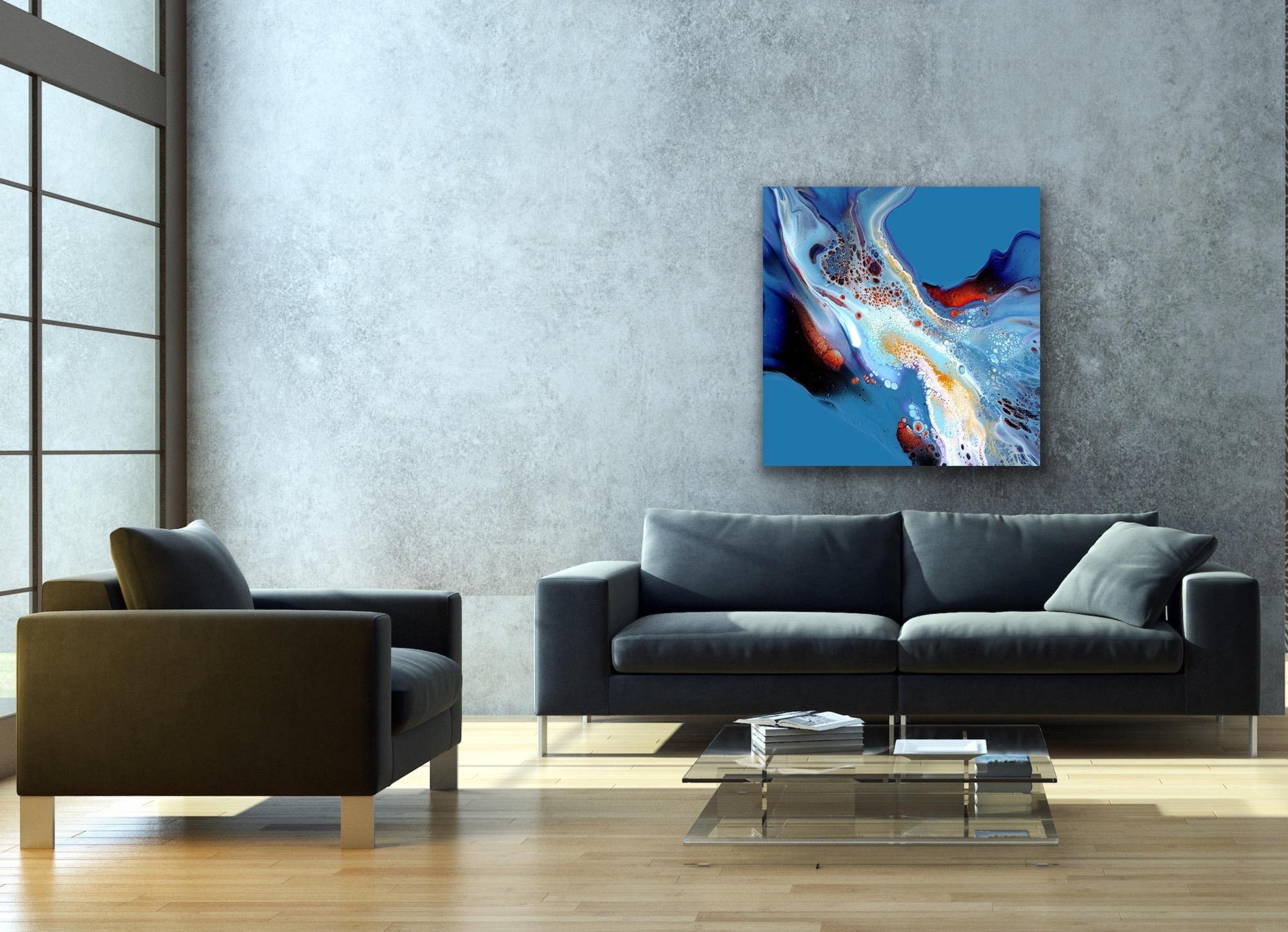 Abstract Painting, Large Indoor Outdoor Giclee Print, LE Signed by artist. For Sale 3