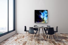 Modern Giclee Print, Black Contemporary Fluid Painting, Signed Limited Edition