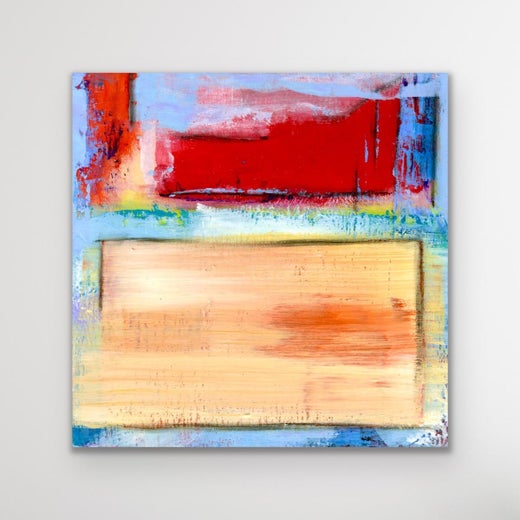 Colorful Abstract Modern Art Giclee Print, Limited Edition Signed by Artist