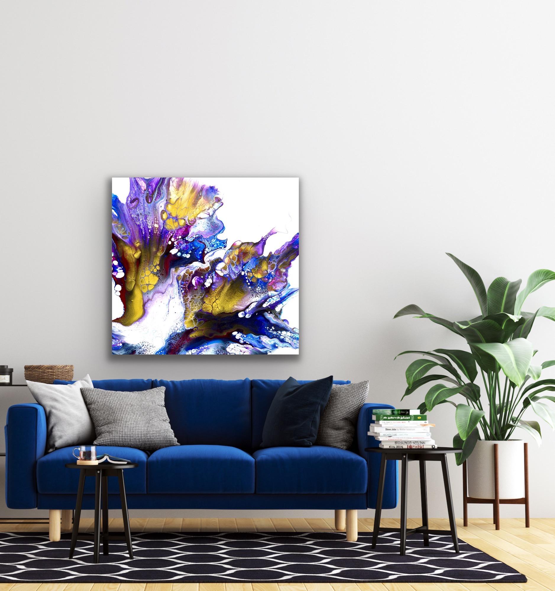 Contemporary Abstract Modern Painting, Large Giclee Print, LE Signed by artist. For Sale 2
