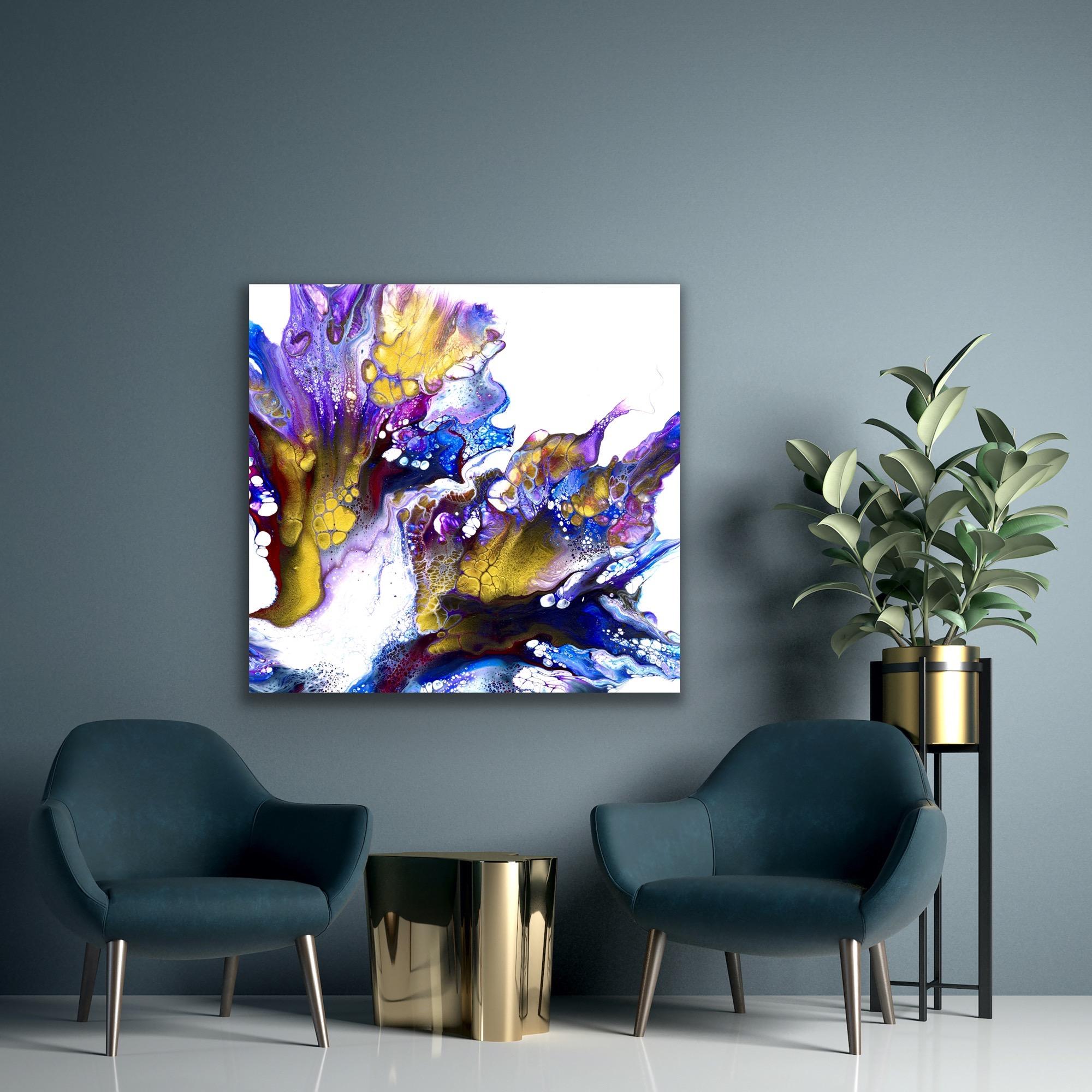 Contemporary Abstract Modern Painting, Large Giclee Print, LE Signed by artist. For Sale 3