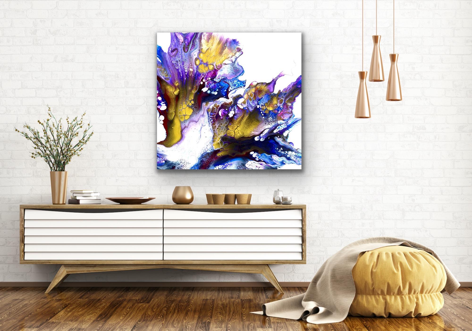 Contemporary Abstract Modern Painting, Large Giclee Print, LE Signed by artist. For Sale 4
