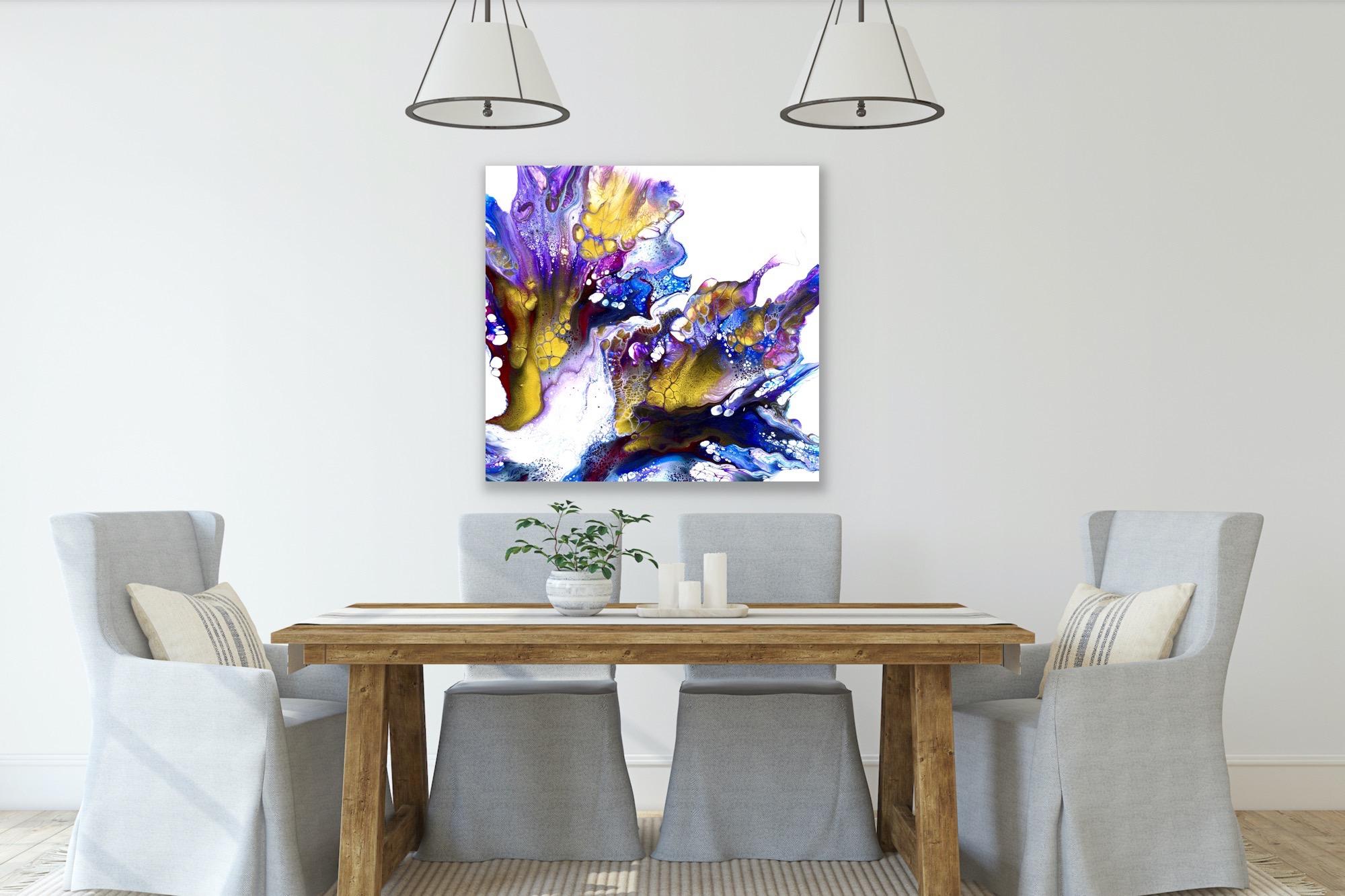 Contemporary Abstract Modern Painting, Large Giclee Print, LE Signed by artist. For Sale 5