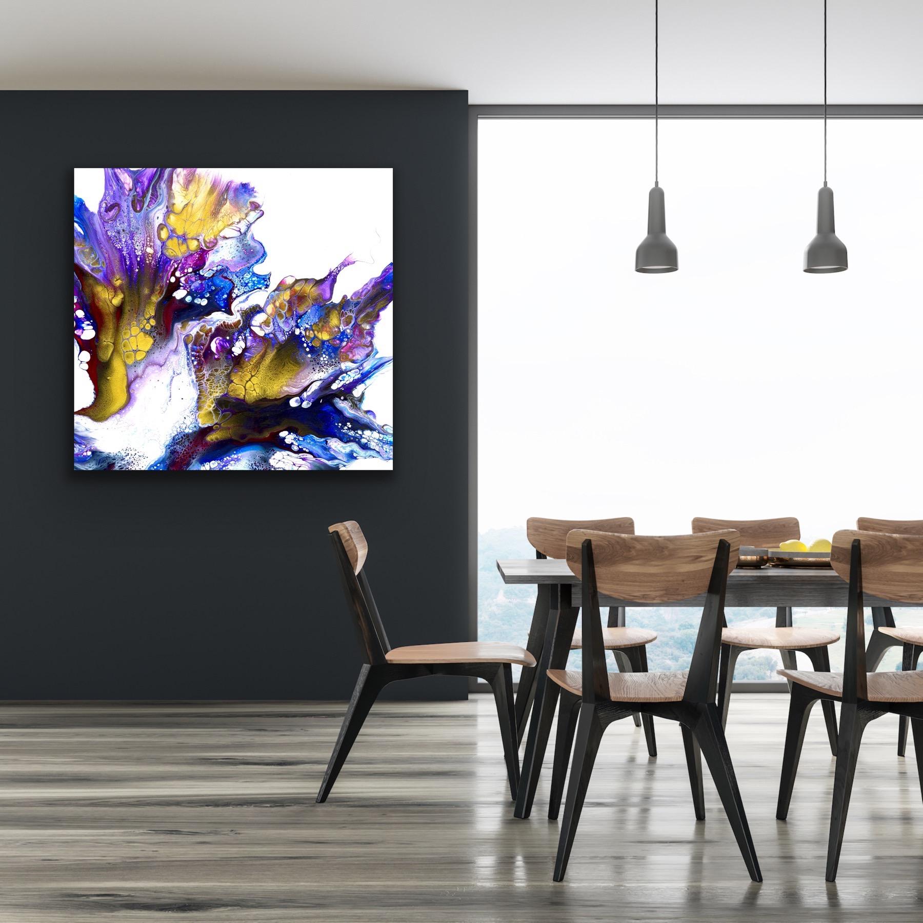 Contemporary Abstract Modern Painting, Large Giclee Print, LE Signed by artist. For Sale 6