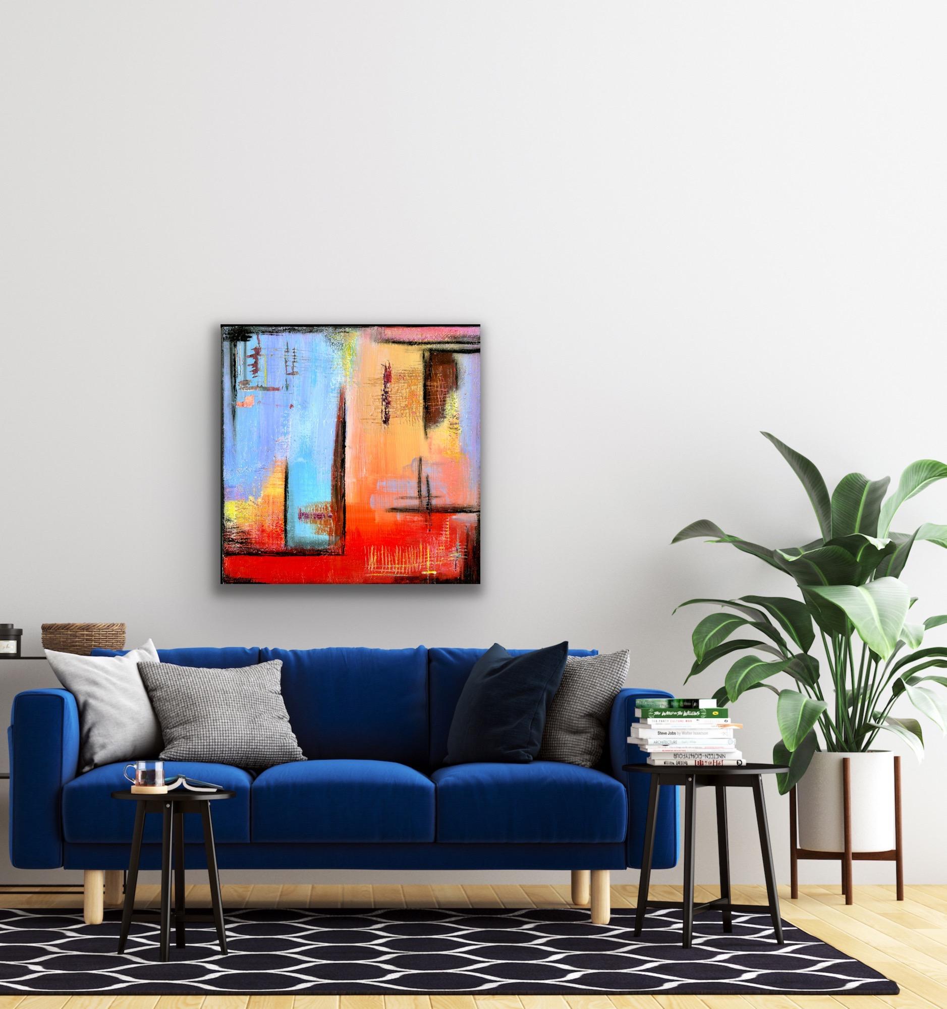 Contemporary Abstract Colorful Giclee Print, Limited Edition Signed by Artist For Sale 3