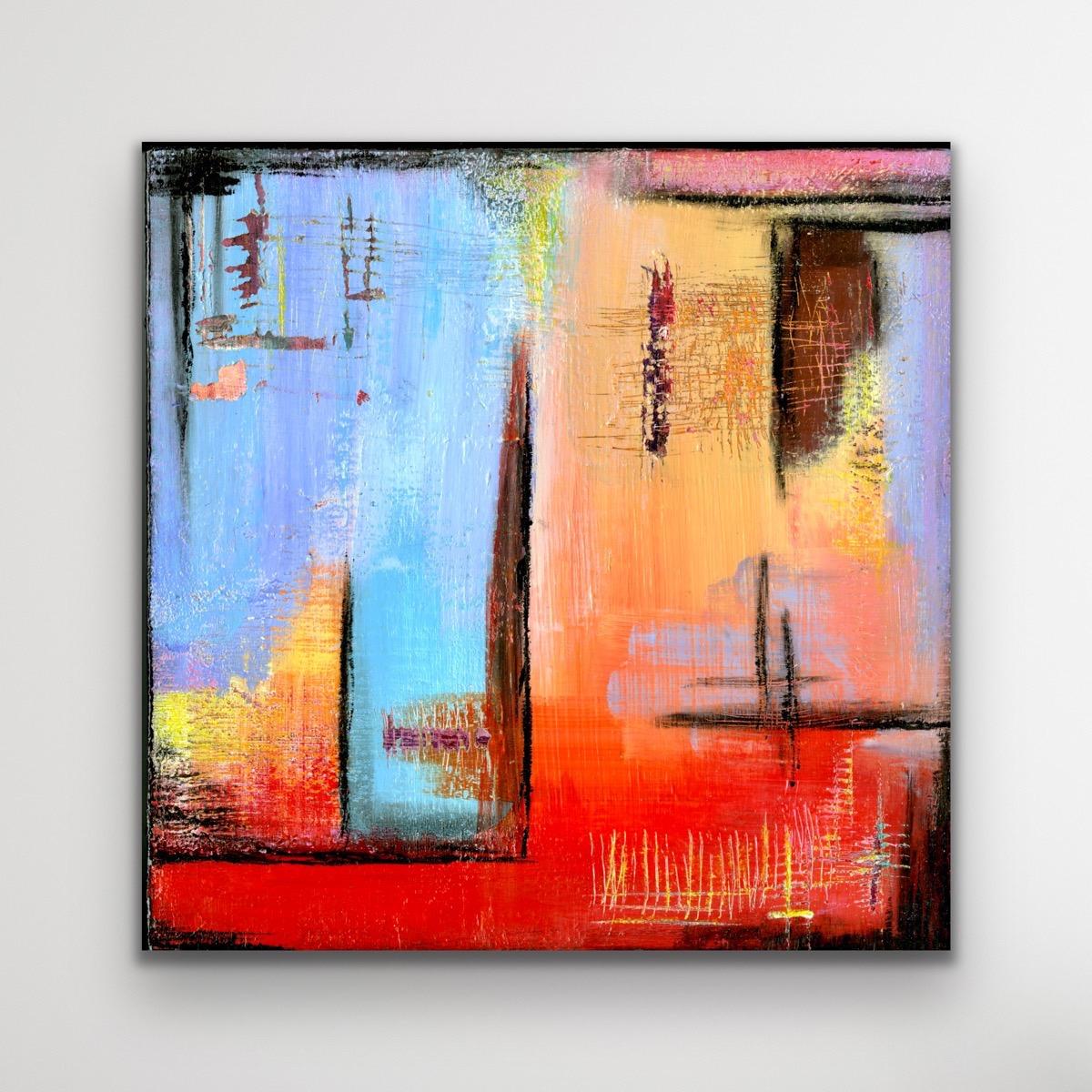 Contemporary Abstract Colorful Giclee Print, Limited Edition Signed by Artist