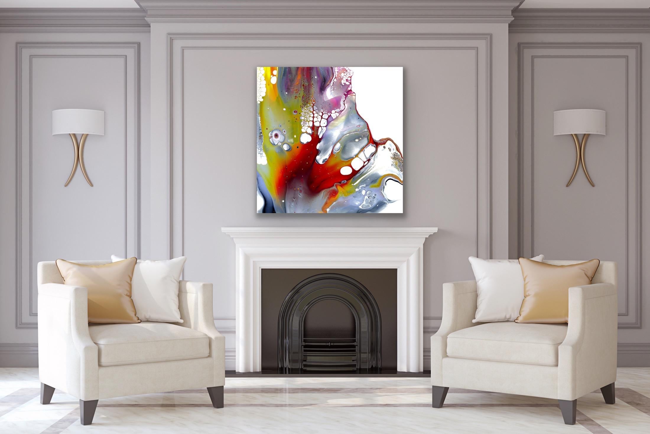 Contemporary Abstract Painting, Modern Giclee Print, LE Signed by Celeste Reiter For Sale 1