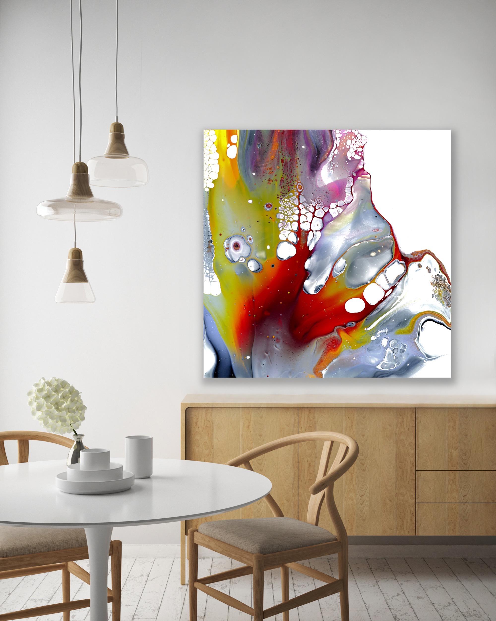 Contemporary Abstract Painting, Modern Giclee Print, LE Signed by Celeste Reiter For Sale 3