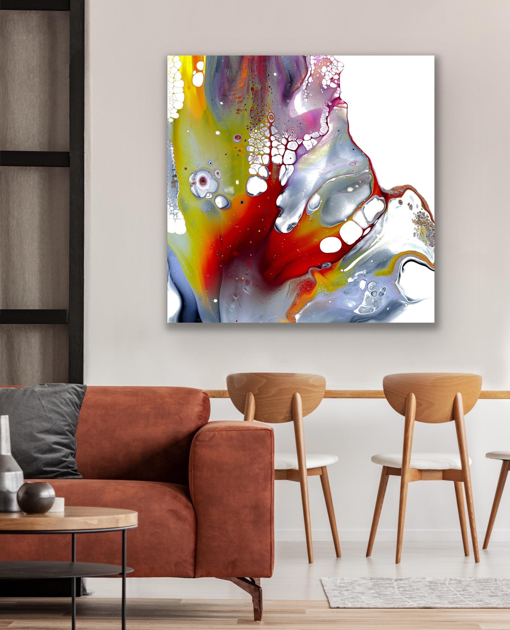 Contemporary Abstract Painting, Modern Giclee Print, LE Signed by Celeste Reiter For Sale 4