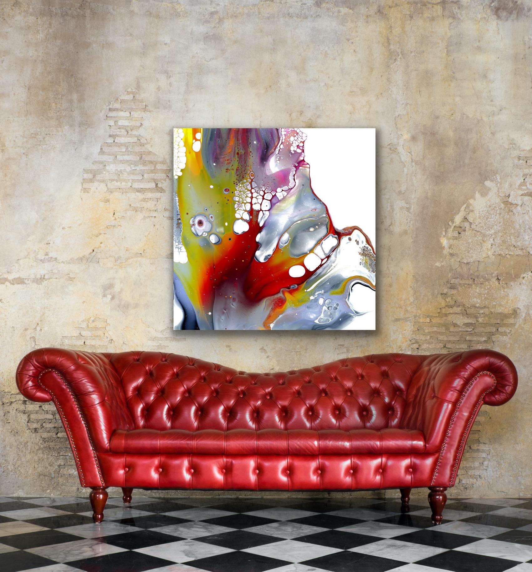 Contemporary Abstract Painting, Modern Giclee Print, LE Signed by Celeste Reiter For Sale 5