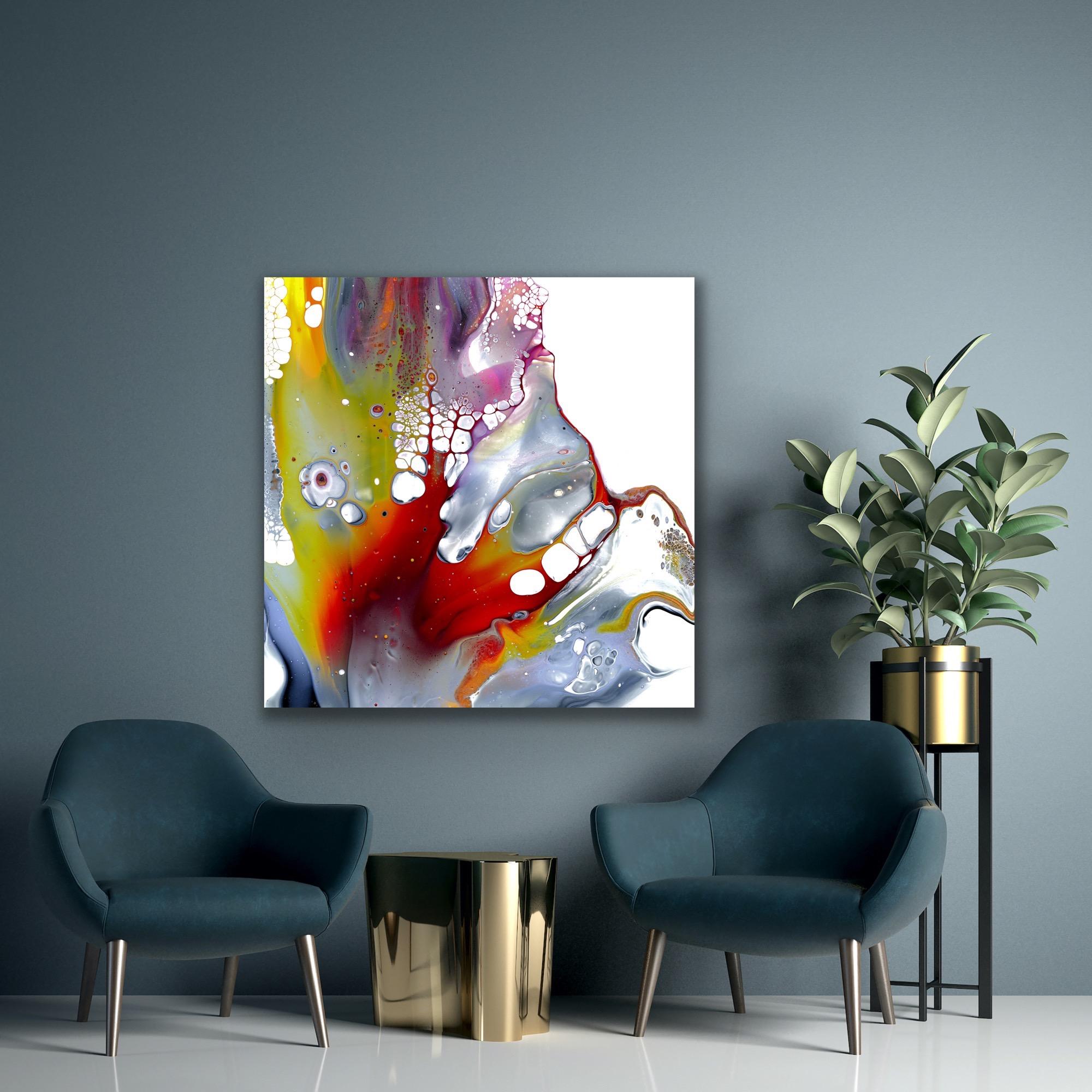 Contemporary Abstract Painting, Modern Giclee Print, LE Signed by Celeste Reiter For Sale 6
