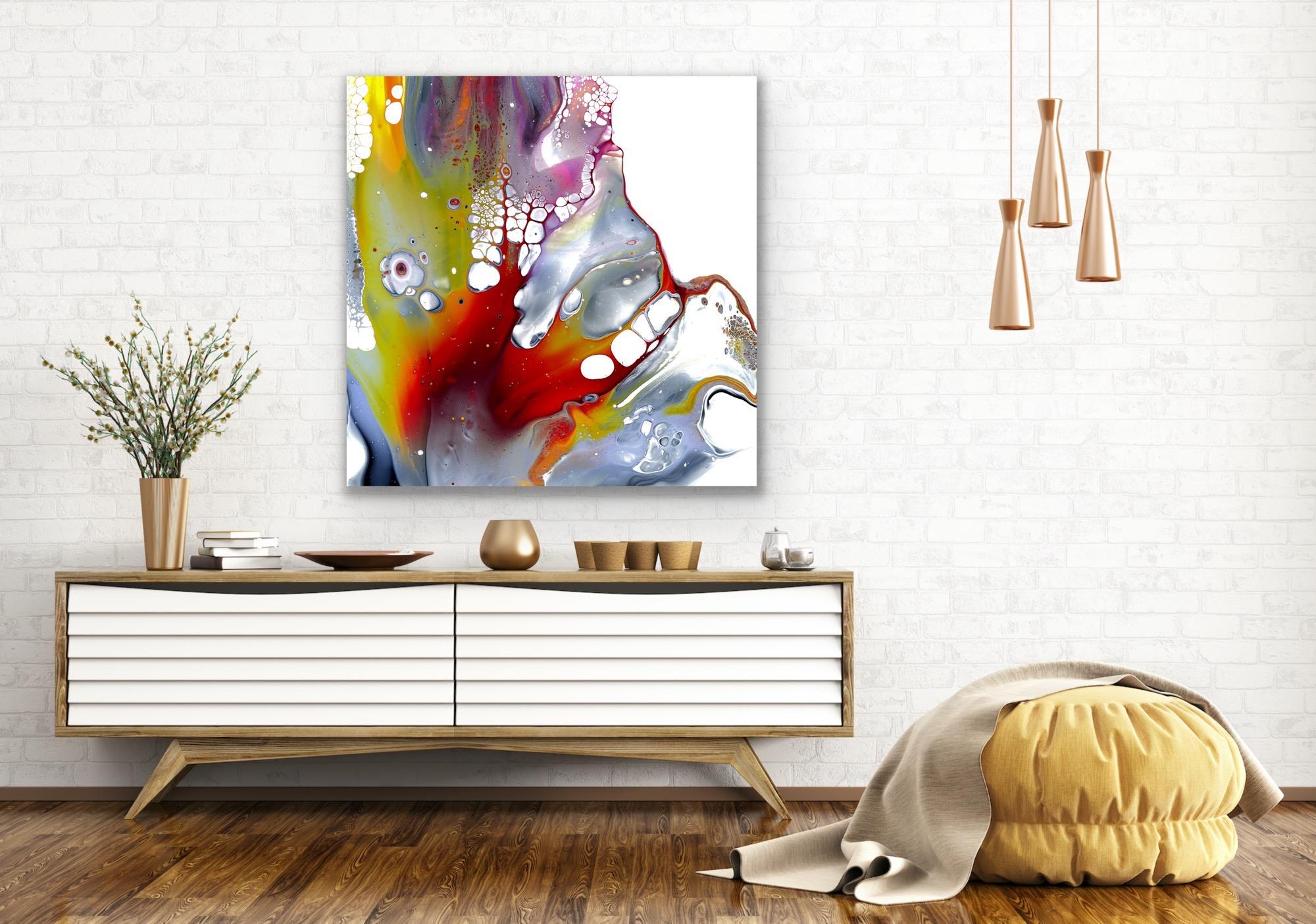 Contemporary Abstract Painting, Modern Giclee Print, LE Signed by Celeste Reiter For Sale 7