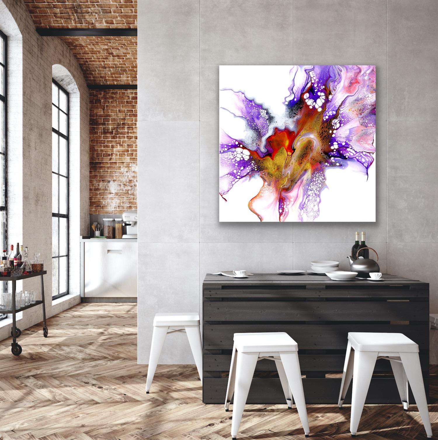 Contemporary Modern Abstract Painting, Large Giclee Print, LE Signed by artist. For Sale 1