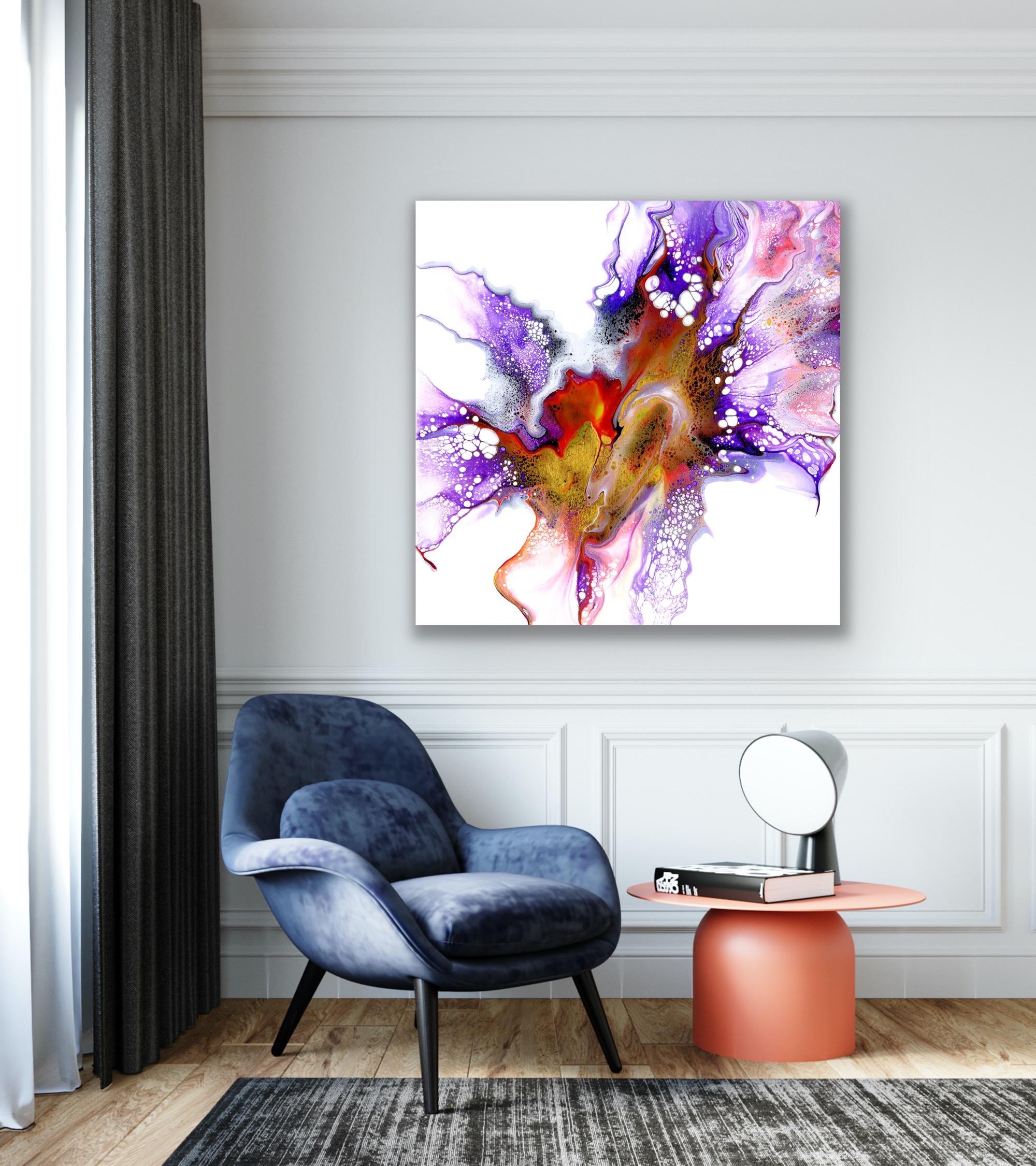 Contemporary Modern Abstract Painting, Large Giclee Print, LE Signed by artist. For Sale 4