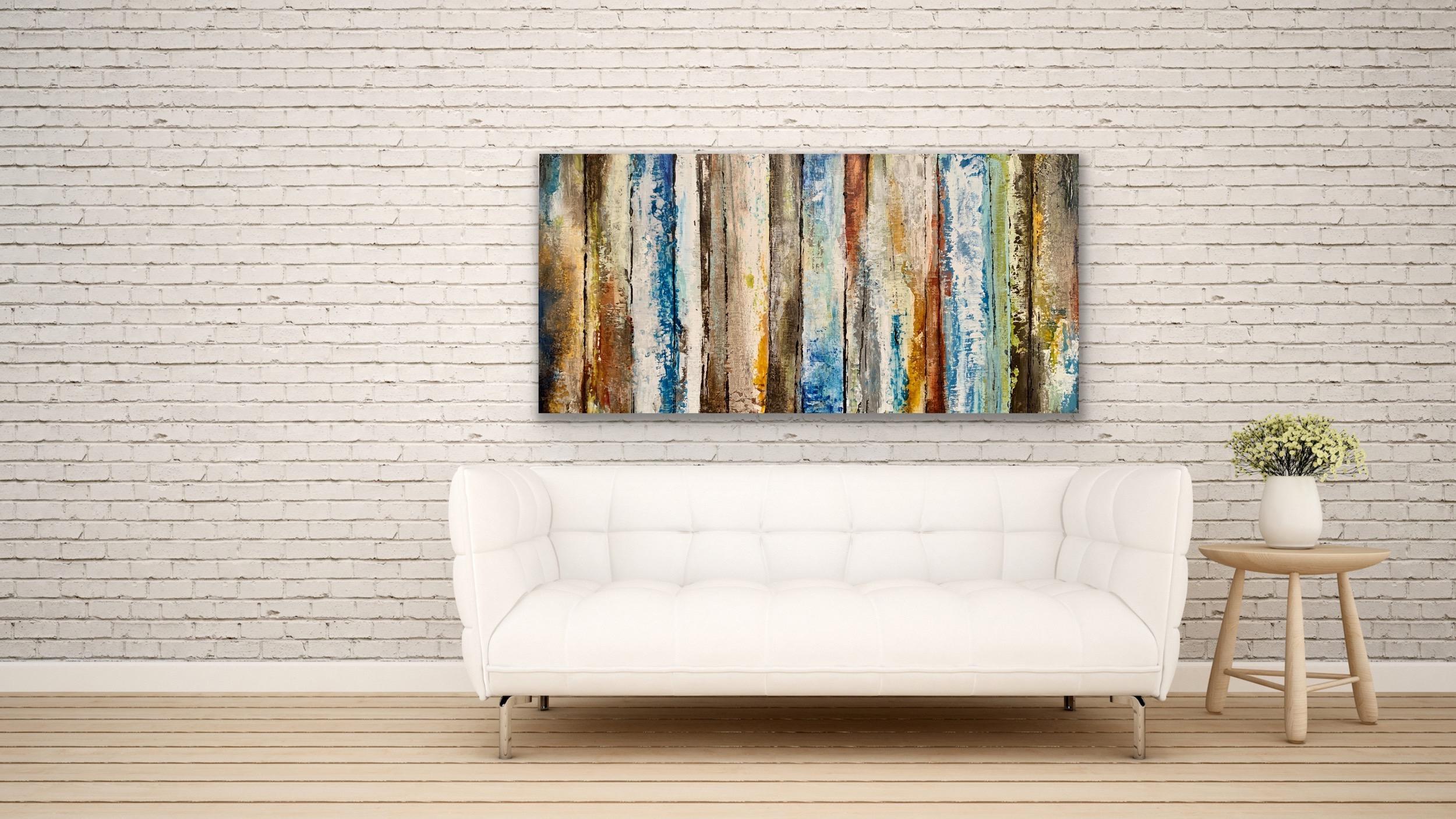 Contemporary Modern Art, Abstract Painting, Giclee Print, LE Signed by artist. For Sale 2