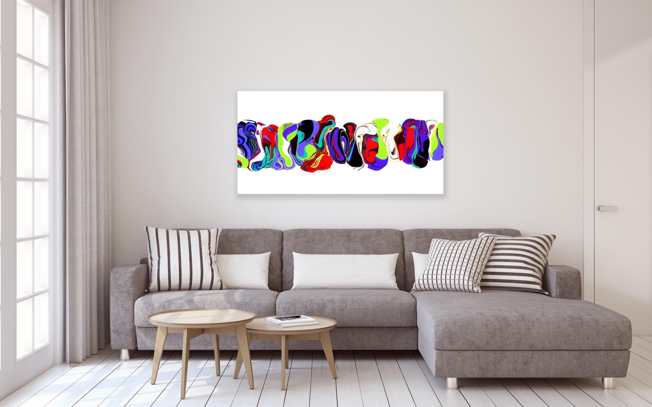 Contemporary Modern Art, Fluid Abstract Art, LE Print Signed by Celeste Reiter 1