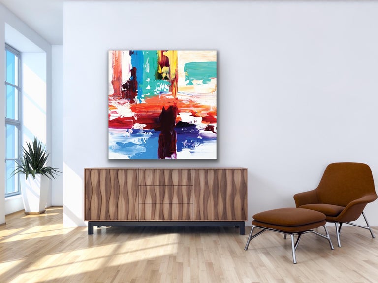 Contemporary Modern Print Art, Large Indoor Outdoor Giclee, Signed by Artist For Sale 4