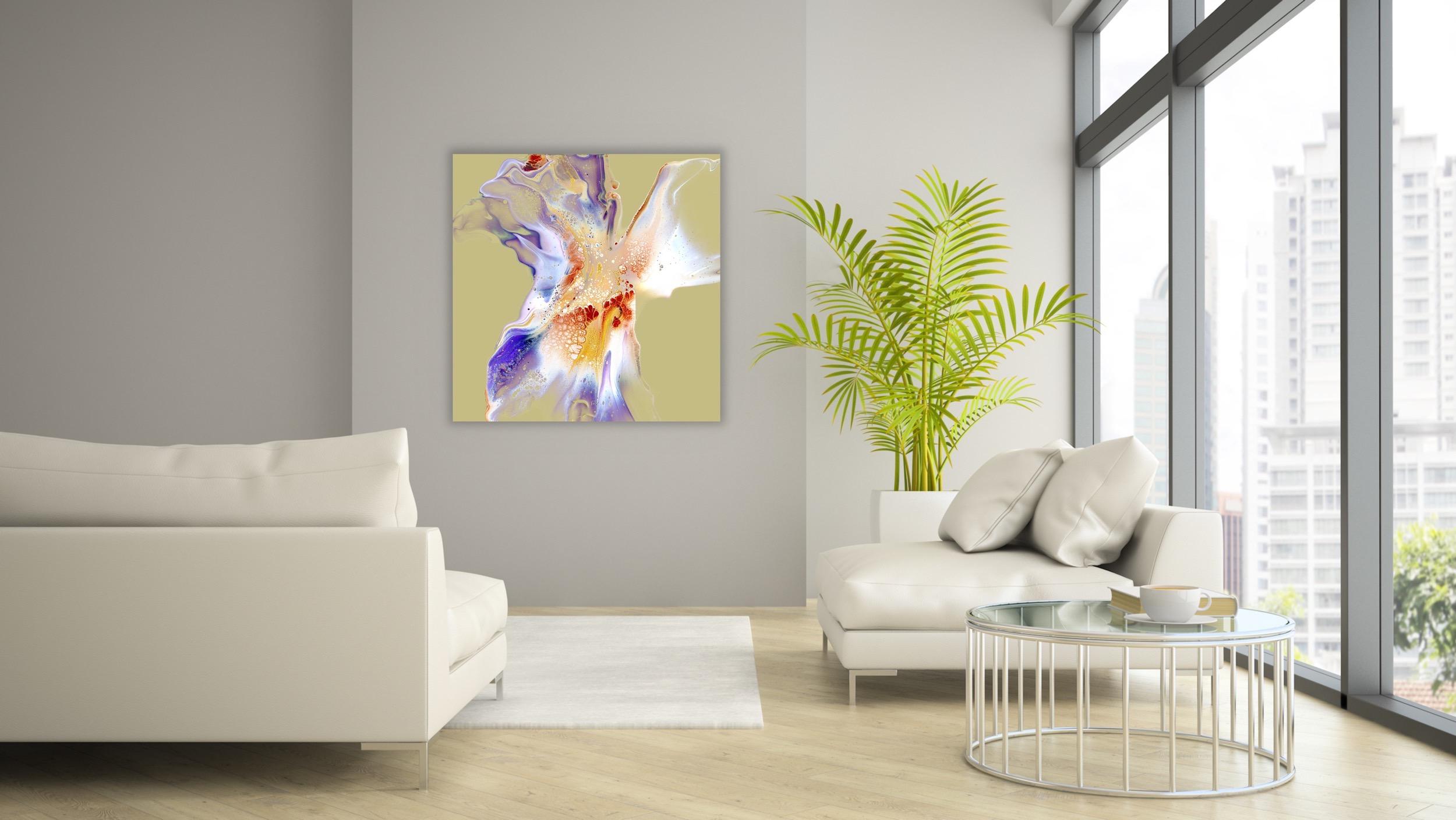 Modern Abstract Contemporary Painting, Large Giclee Print, LE Signed by artist. For Sale 4