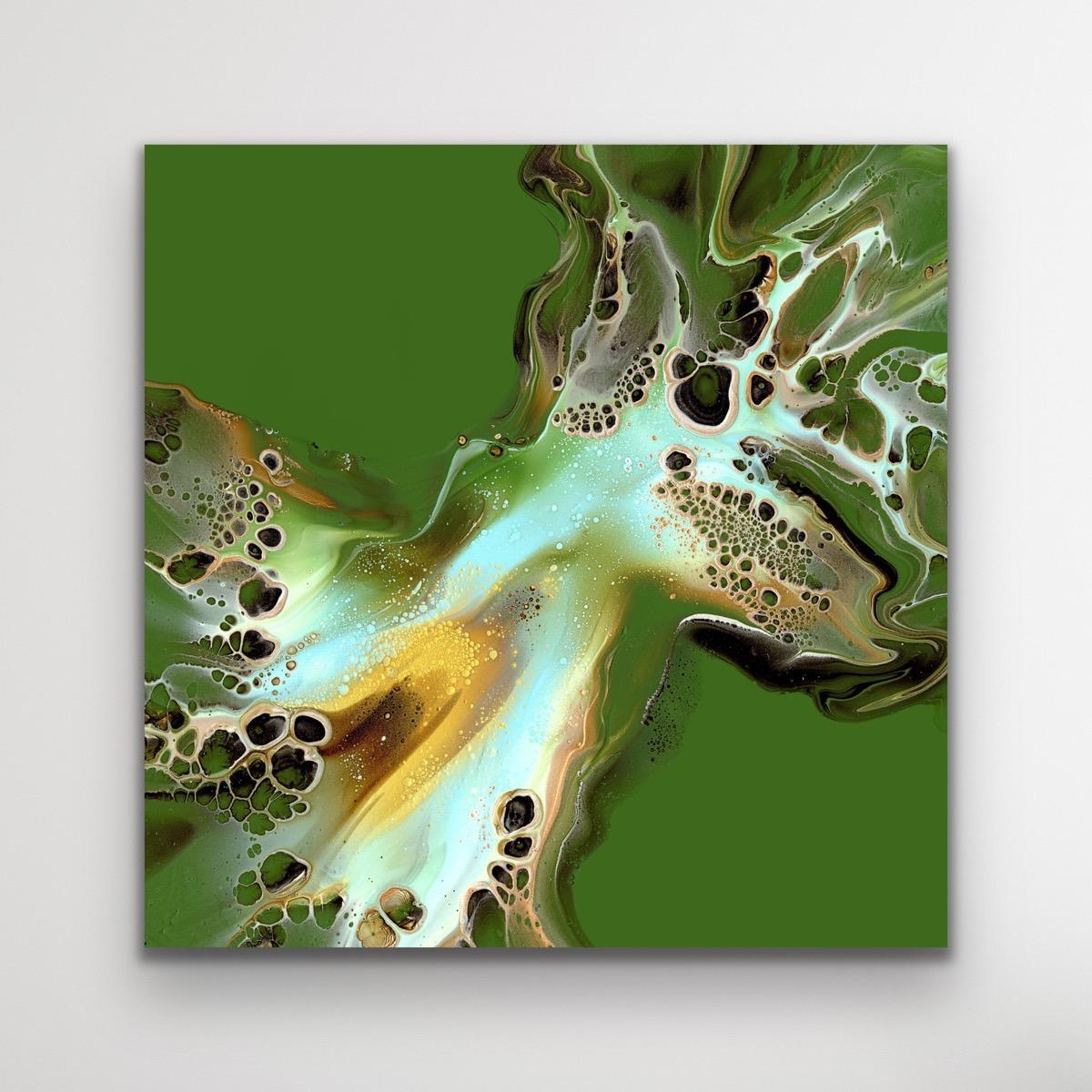 Modern Abstract Fluid Art, Large Painting Giclee Print, LE Signed by artist.