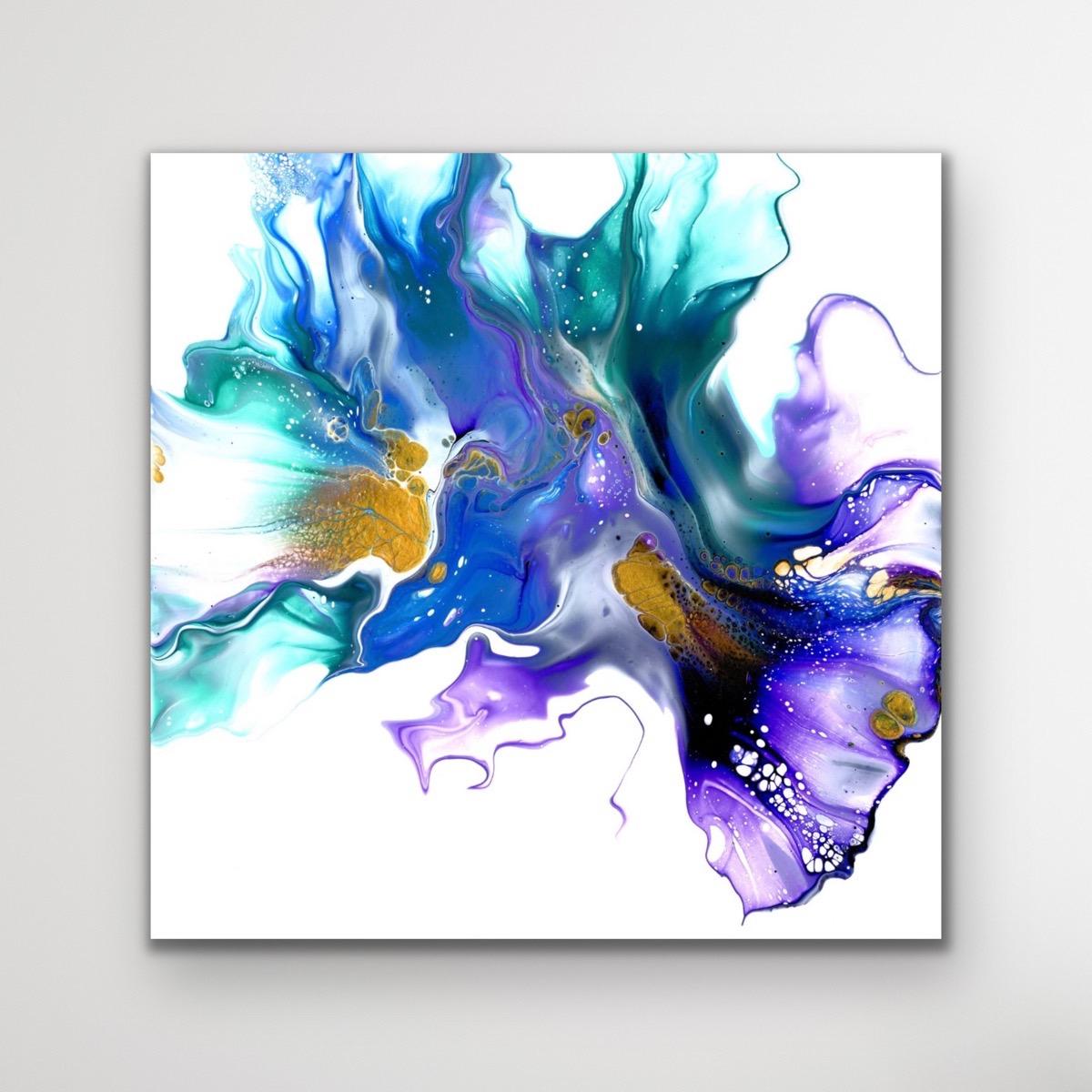 Modern Abstract Fluid Art Painting, Contemporary Giclee Print, LE Artist Signed 
