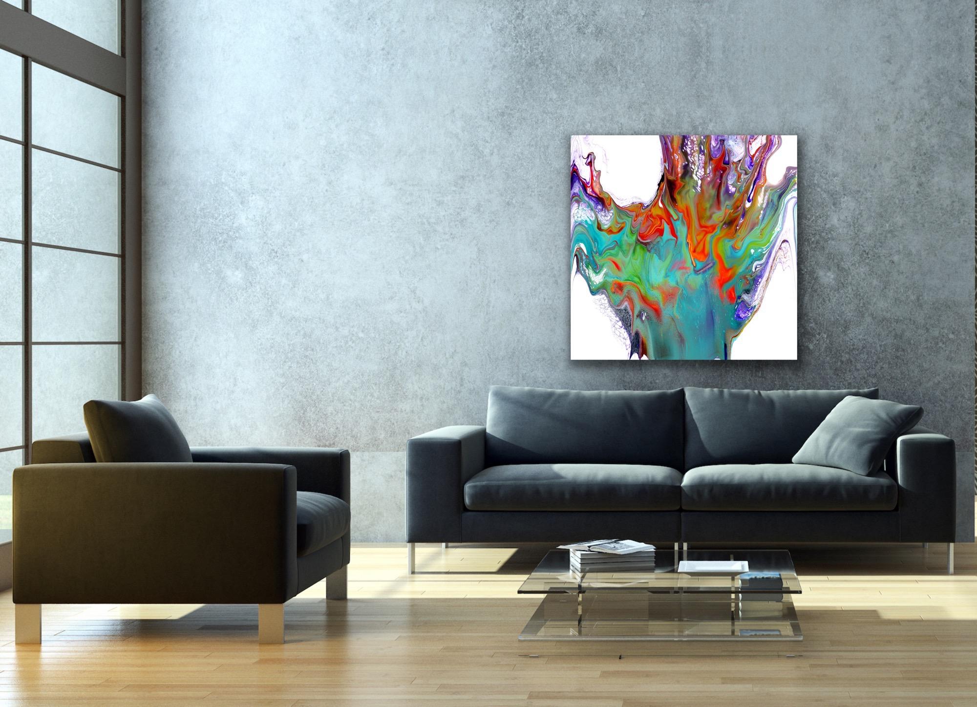 Contemporary Modern Abstract Giclee Print, Limited Edition Signed by artist. For Sale 1