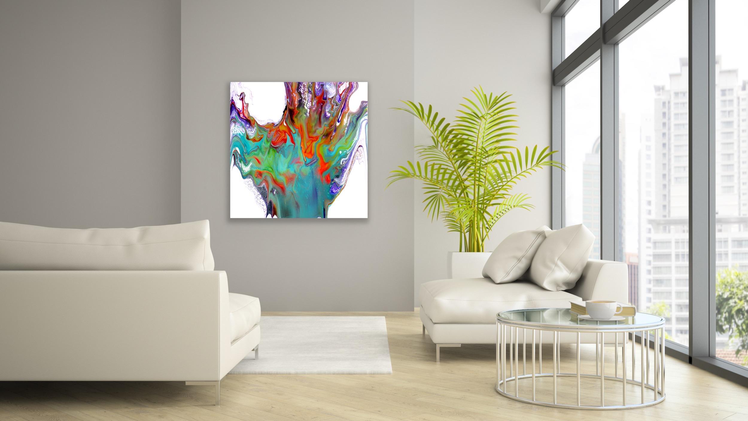 Contemporary Modern Abstract Giclee Print, Limited Edition Signed by artist. For Sale 2