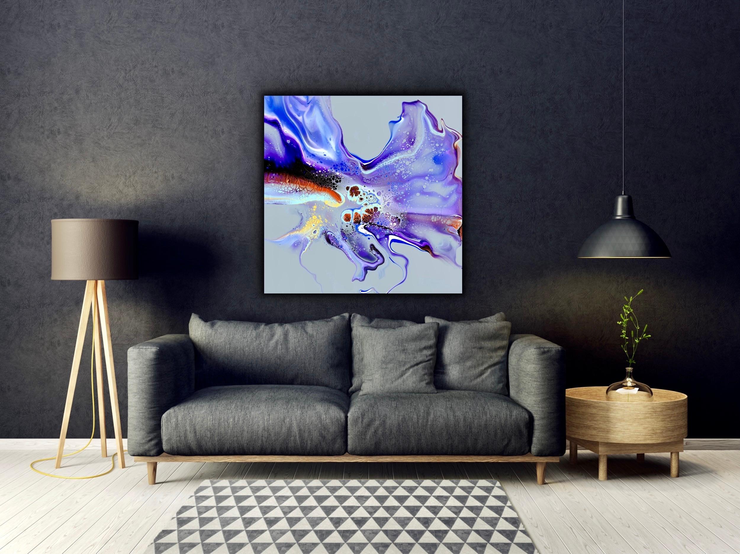 Modern Wall Art, Contemporary Decor, Large Indoor Outdoor Giclee Print on Metal - Painting by Celeste Reiter