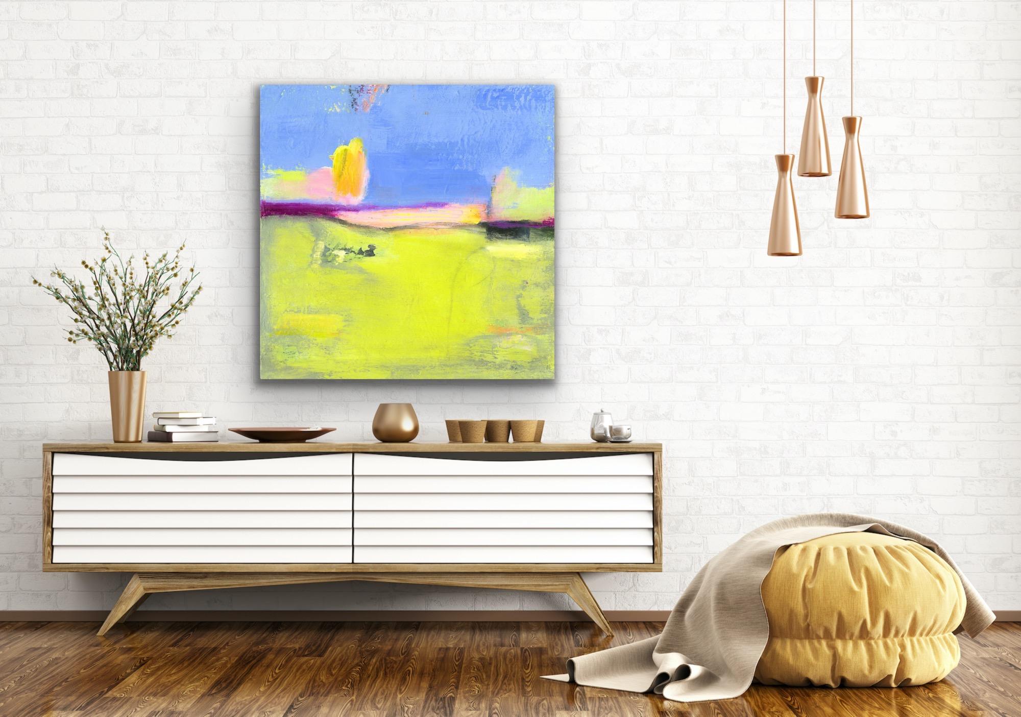 Modern Abstract Landscape Print Art, Limited Edition Giclee Signed by Artist For Sale 2