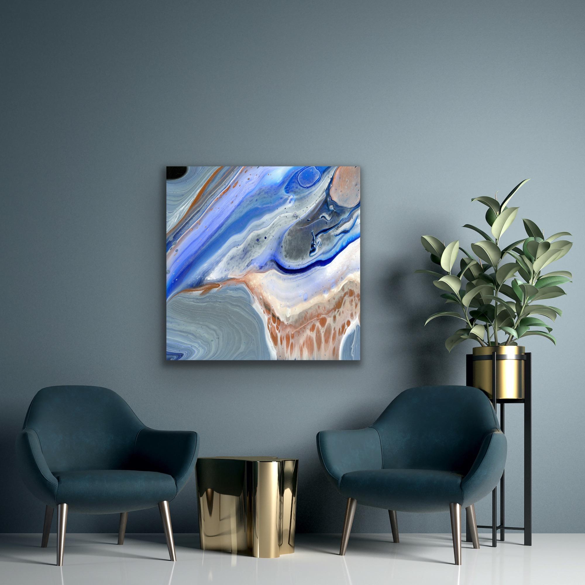 Modern Wall Art, Geode Inspired Giclee Print, Limited Edition Signed by Artist For Sale 3