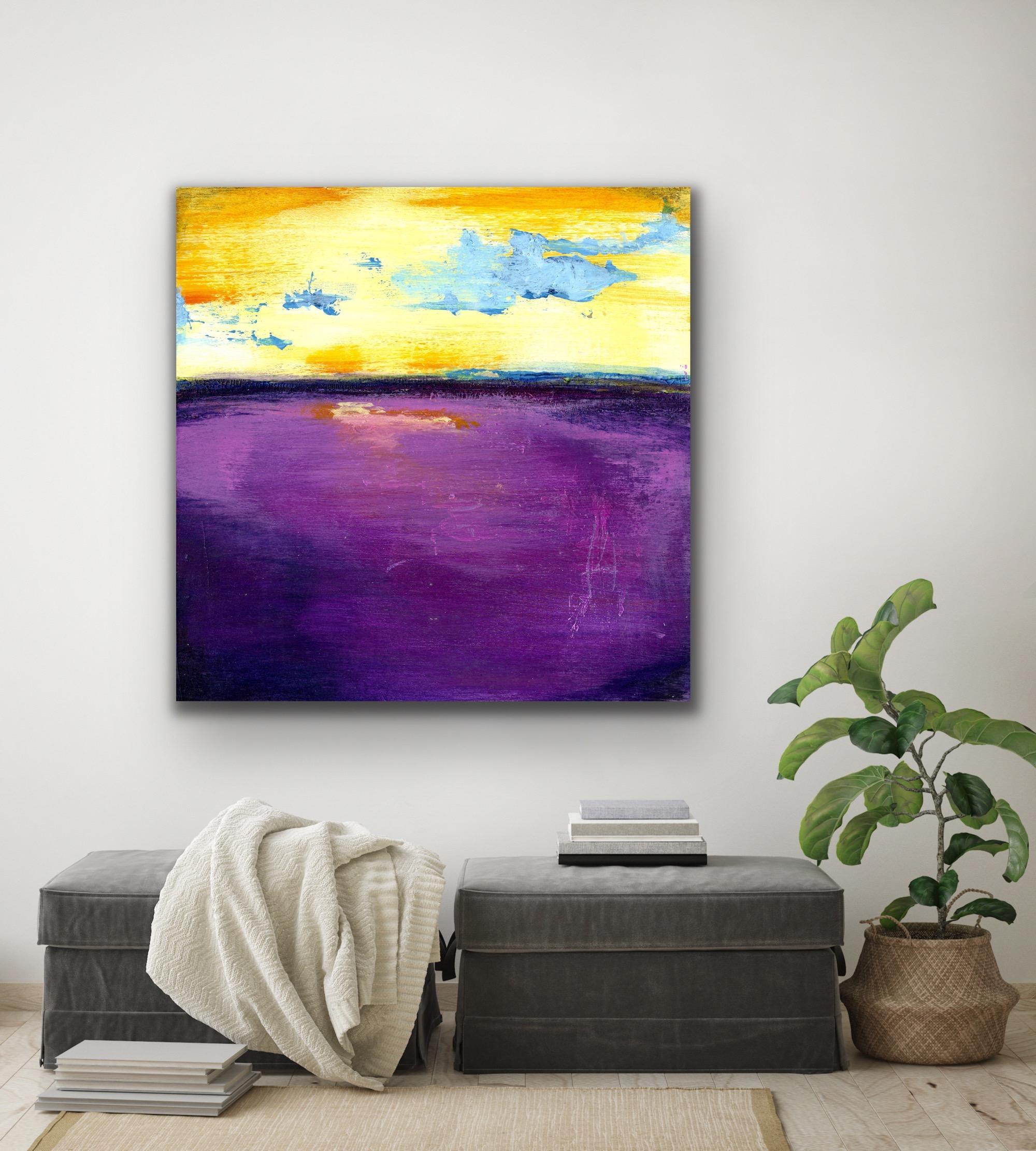 Modern Wall Print Art, Abstract Ocean Landscape Giclee, Limited Edition Signed For Sale 2