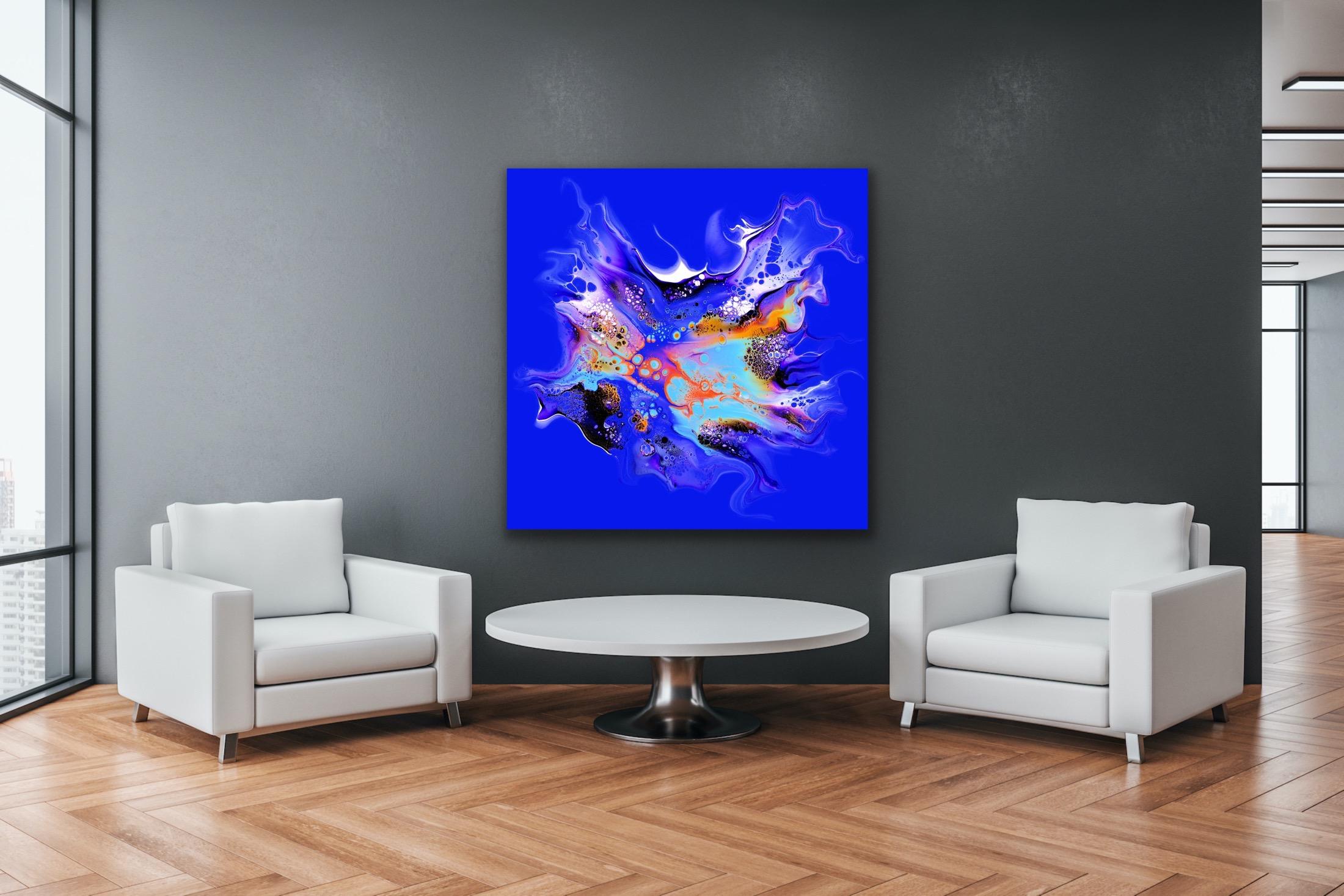 Modern Wall Art, Contemporary Decor, Large Indoor Outdoor Print, Artist Signed - Gray Abstract Print by Celeste Reiter