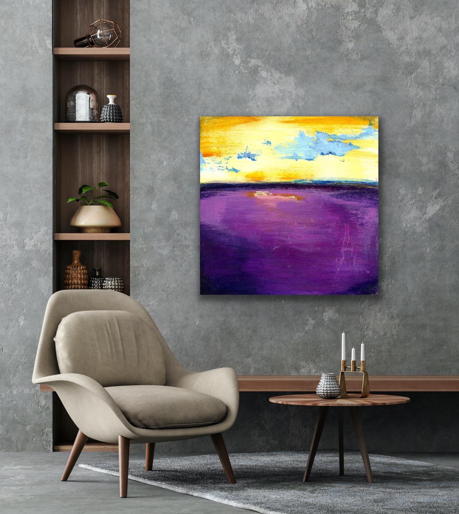 Modern Wall Print Art, Abstract Ocean Landscape Giclee, Limited Edition Signed For Sale 3