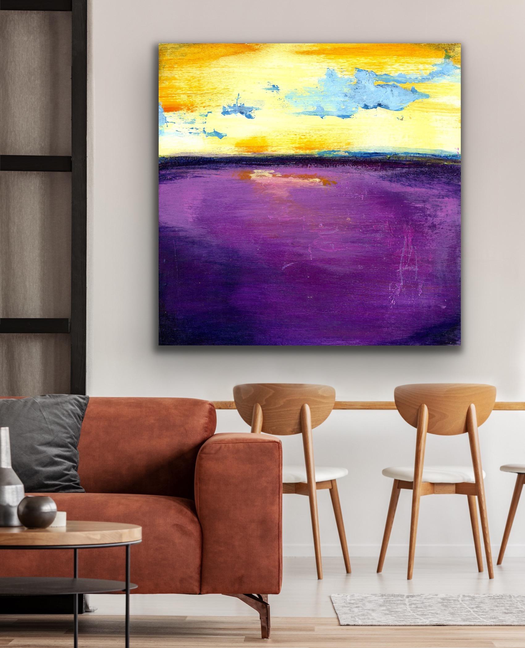 Modern Wall Print Art, Abstract Ocean Landscape Giclee, Limited Edition Signed For Sale 4