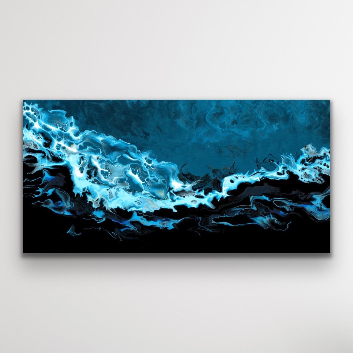 Celeste Reiter Abstract Print - Contemporary Modern Abstract Ocean Wave Inspired, LE Giclee Signed by artist.