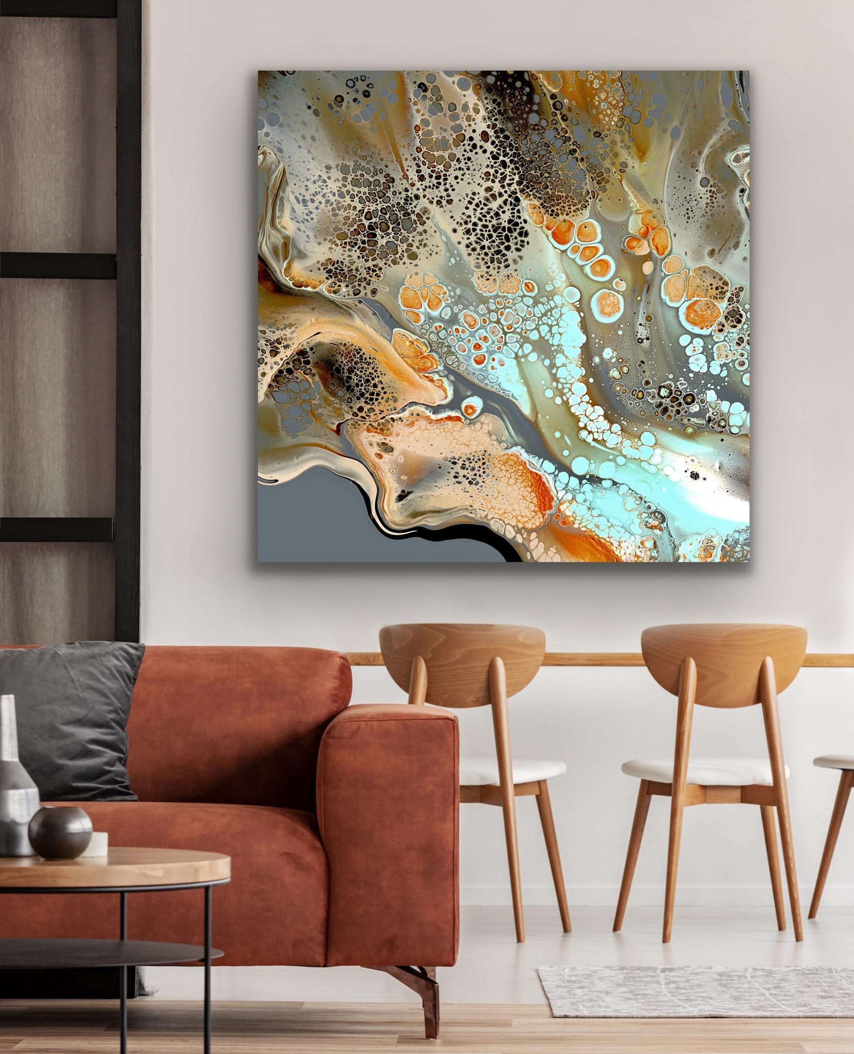 Contemporary Modern, Large Indoor Outdoor Giclee Print, LE Signed by artist. For Sale 1