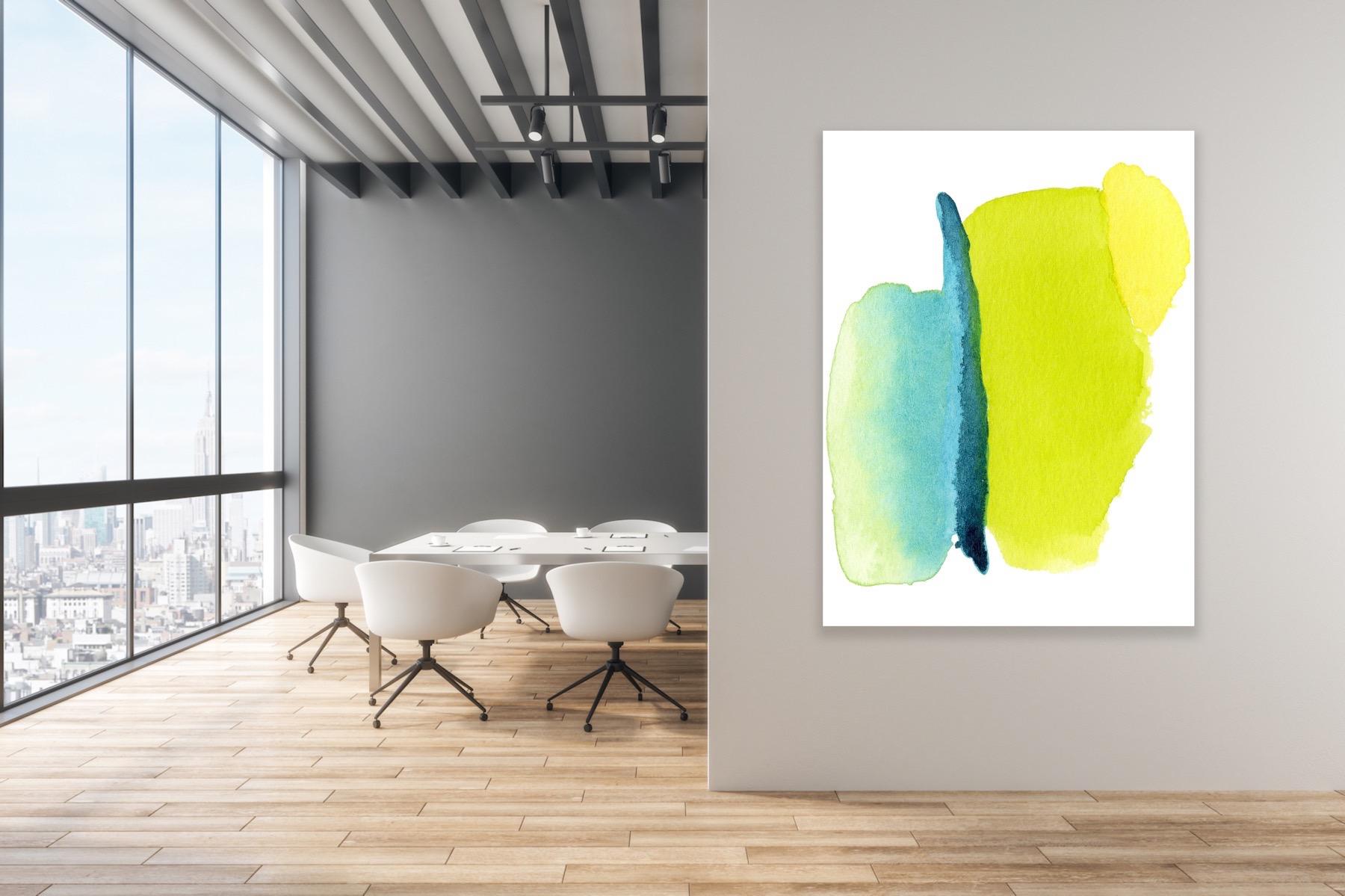 Modern Watercolor, Contemporary Abstract Art, Celeste Reiter, Signed Giclee’ For Sale 1