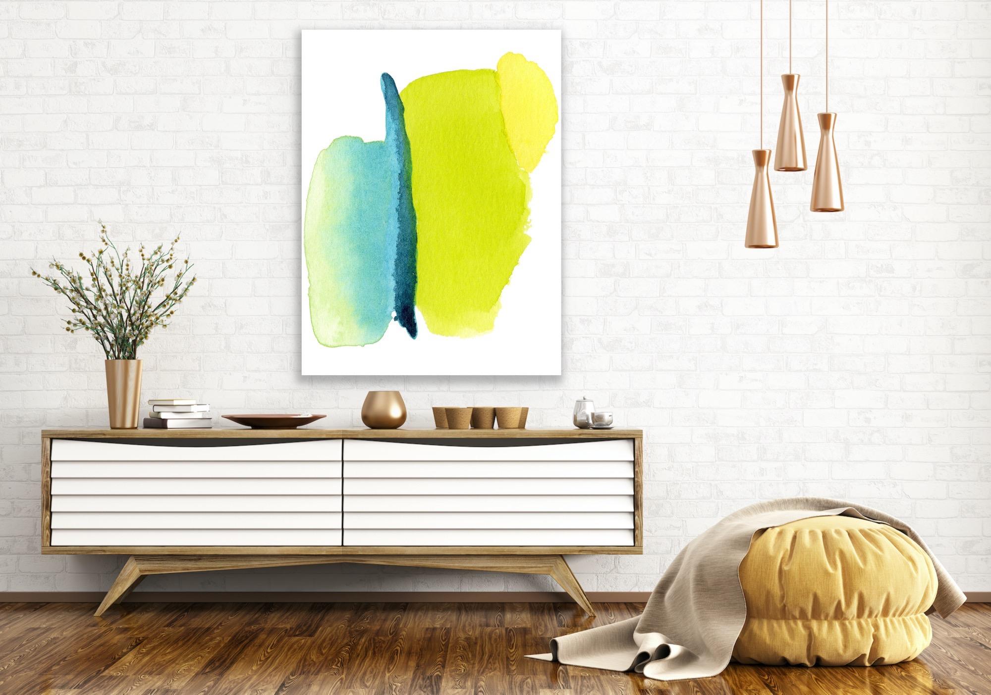 Modern Watercolor, Contemporary Abstract Art, Celeste Reiter, Signed Giclee’ 4