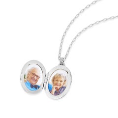 Celeste Sapphire Locket In Sterling Silver