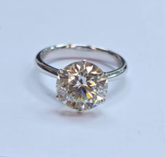 Celeste Solitaire - 3.95Cts GIA Certified Diamond Ring in 18K