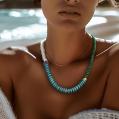 Turquoise Celestia Necklace - by Bombyx House