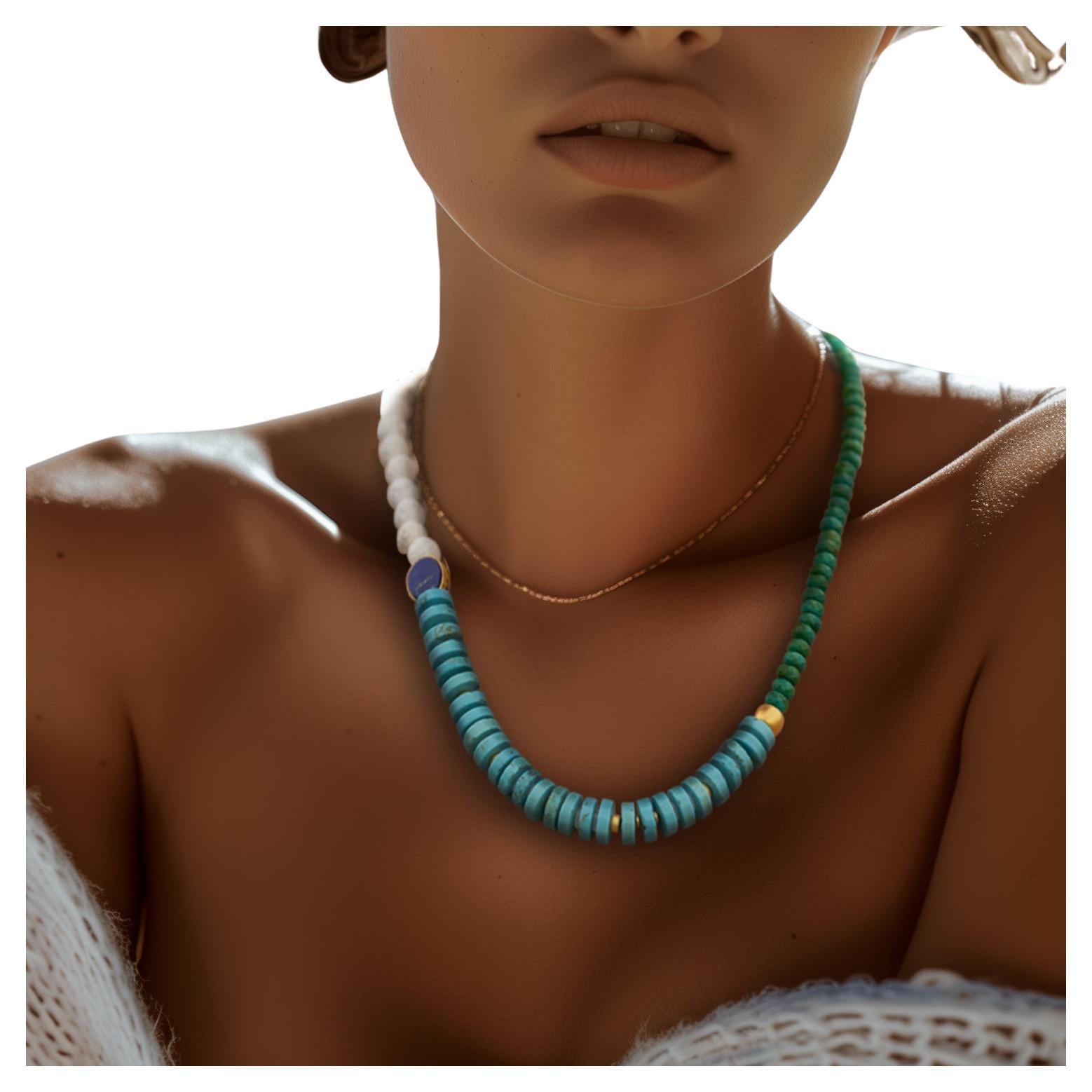 Celestia Turquoise Necklace - by Bombyx House For Sale