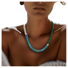 Used Celestia Turquoise Necklace - by Bombyx House
