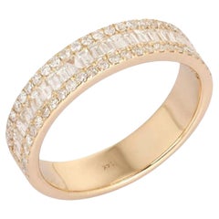 Celestial Baguette 14K (or 18k upon request) Gold Diamond Eternity Ring