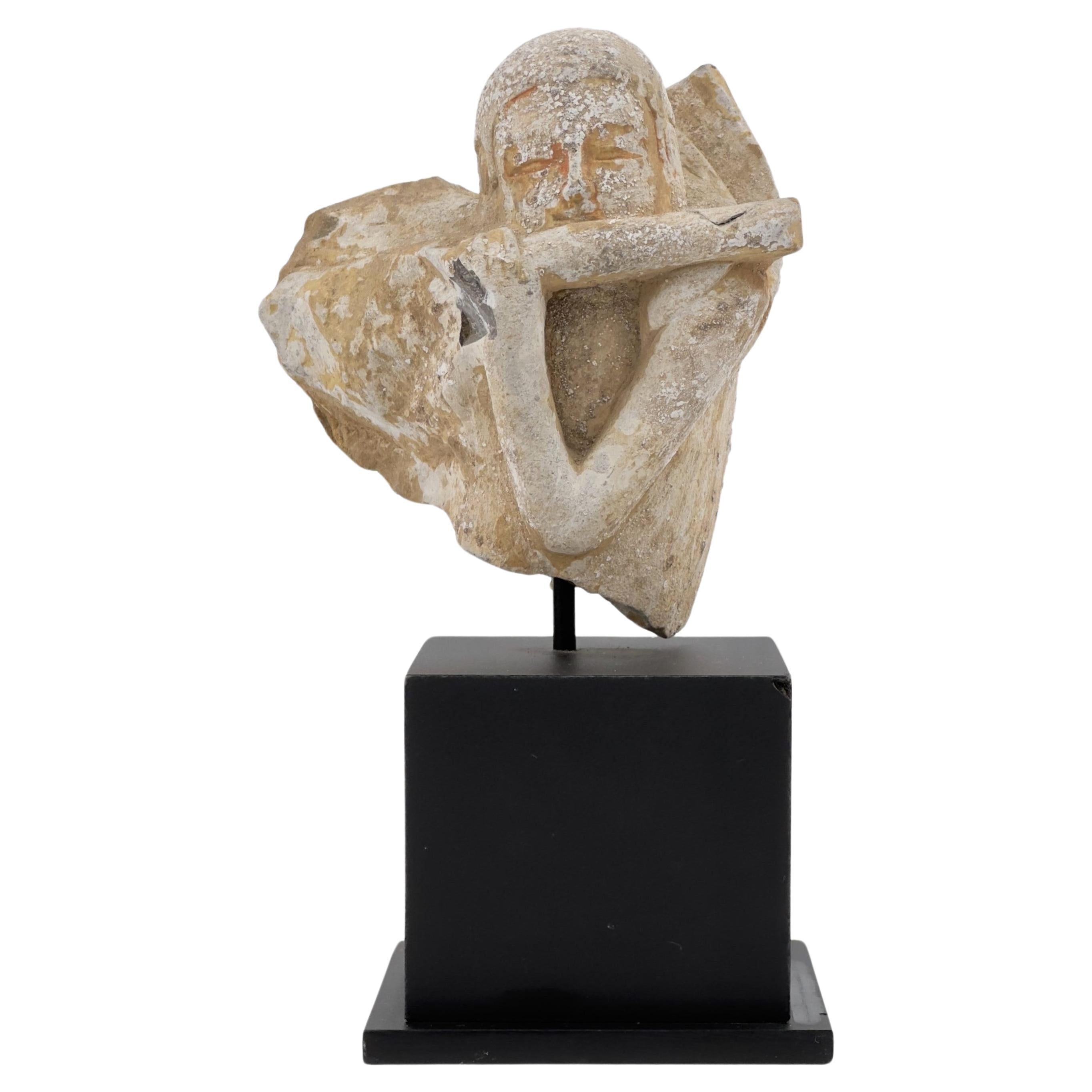 Statua di pietra dell'Essere Celeste (Apsara), Dinastia Wei-Tang Settentrionale