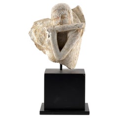 Ser celestial (Apsara) Estatua de piedra, dinastía Wei-Tang del Norte