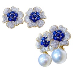 Celestial Blossom Convertible South Sea Pearl Earrings