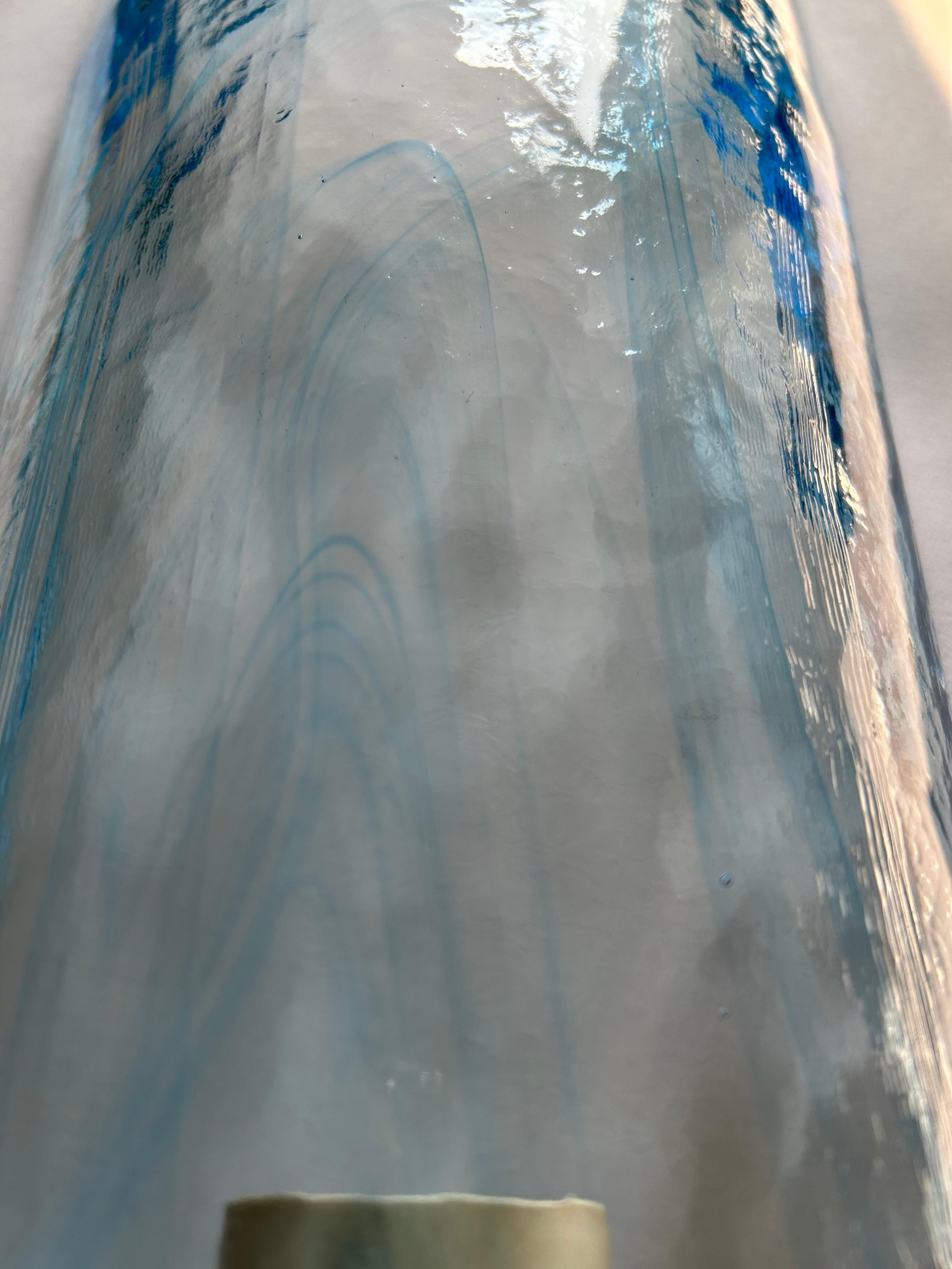 Celestial Breeze, Large Murano Glass Wall Light, 1980's For Sale 13