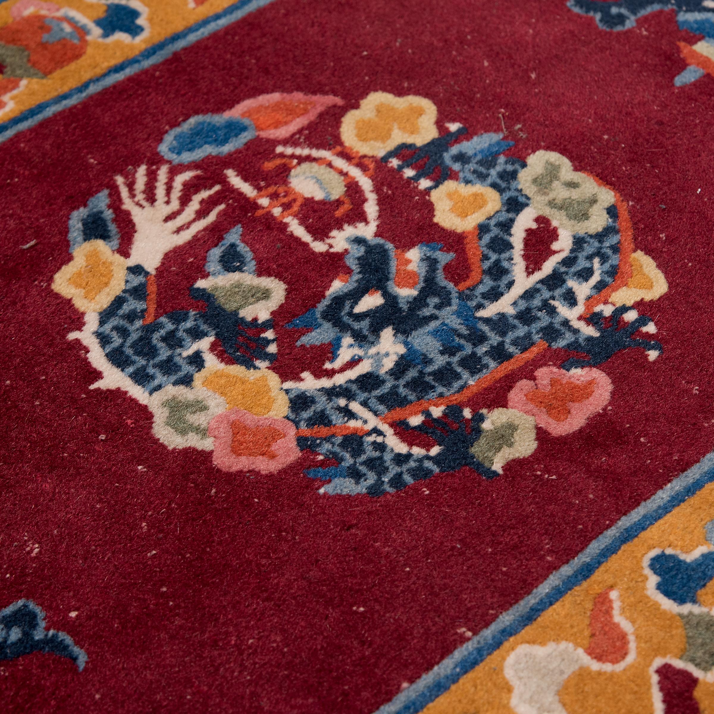 Chinese Export Celestial Chinese Dragon Carpet For Sale